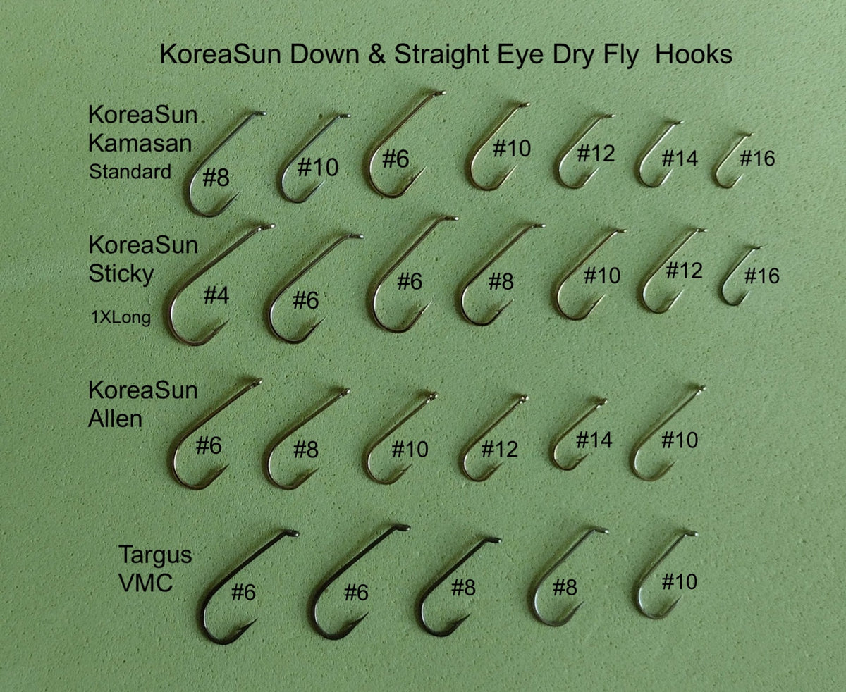 KoreaSun Dry Fly Hook Models