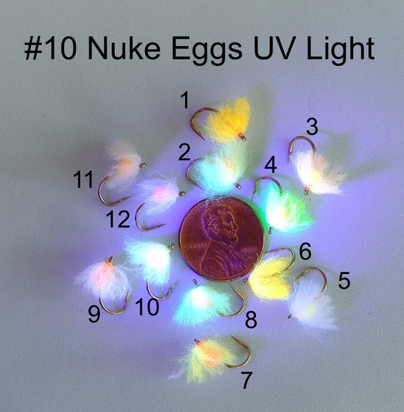 UV Fluorescent Nuke Egg Color Patterns