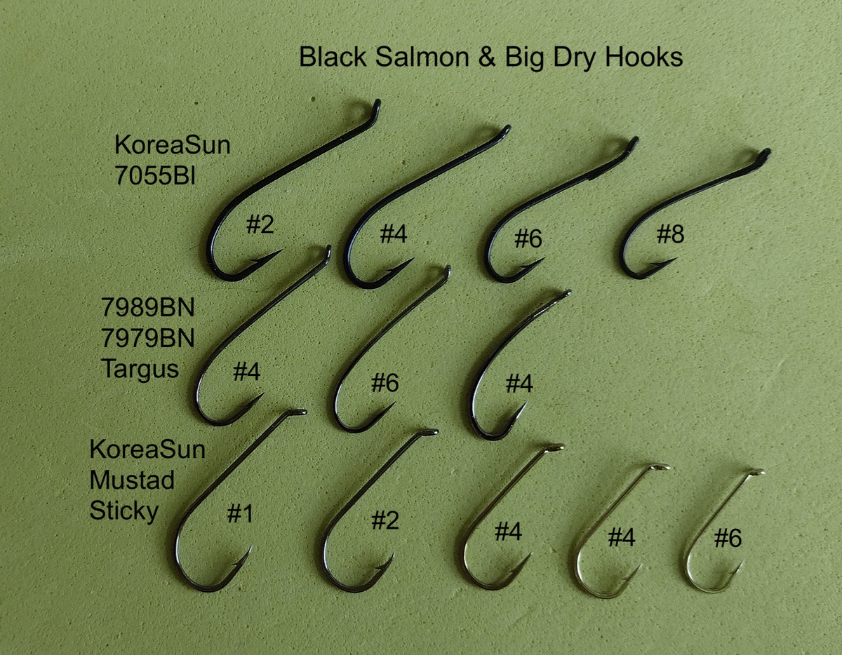 Black Salmon Hooks – Eggman Flies & Supplies