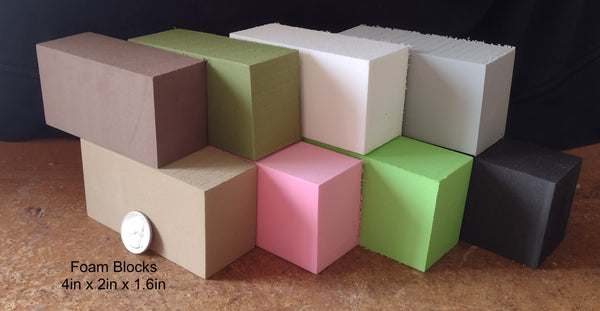 Foam Block 4in X 2in X 1.6 in 8 colors