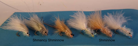 Shminnow Fly patterns on stainless hooks