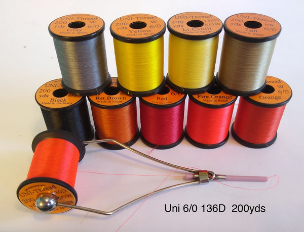 Uni 6/0 Thread Colors, 200 yards