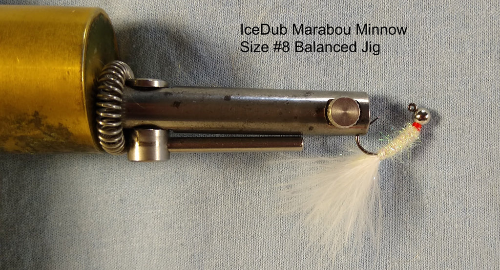 IceDub-Marabou Ice Fishing Minnow Balanced Jig Pattern