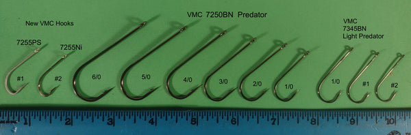 VMC (25% off), Mustad & KoreaSun Musky & Predator hooks
