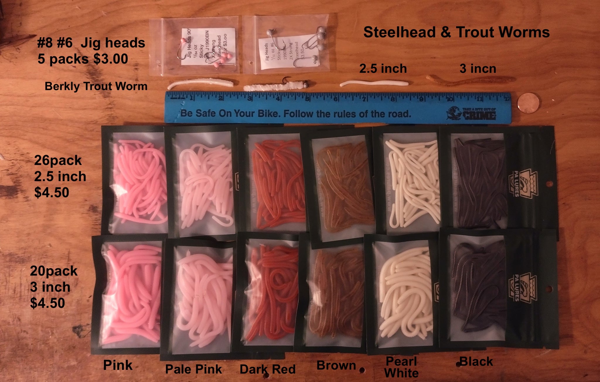 SteelHead & Trout Worms 20packs, 26packs, 15packs – Eggman Flies