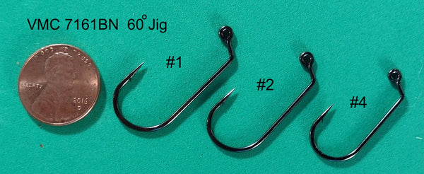 Big VMC Jig hooks, 5/0 to 1/0