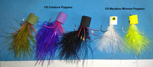 Creature Popper & Marabou Minnow Poppers
