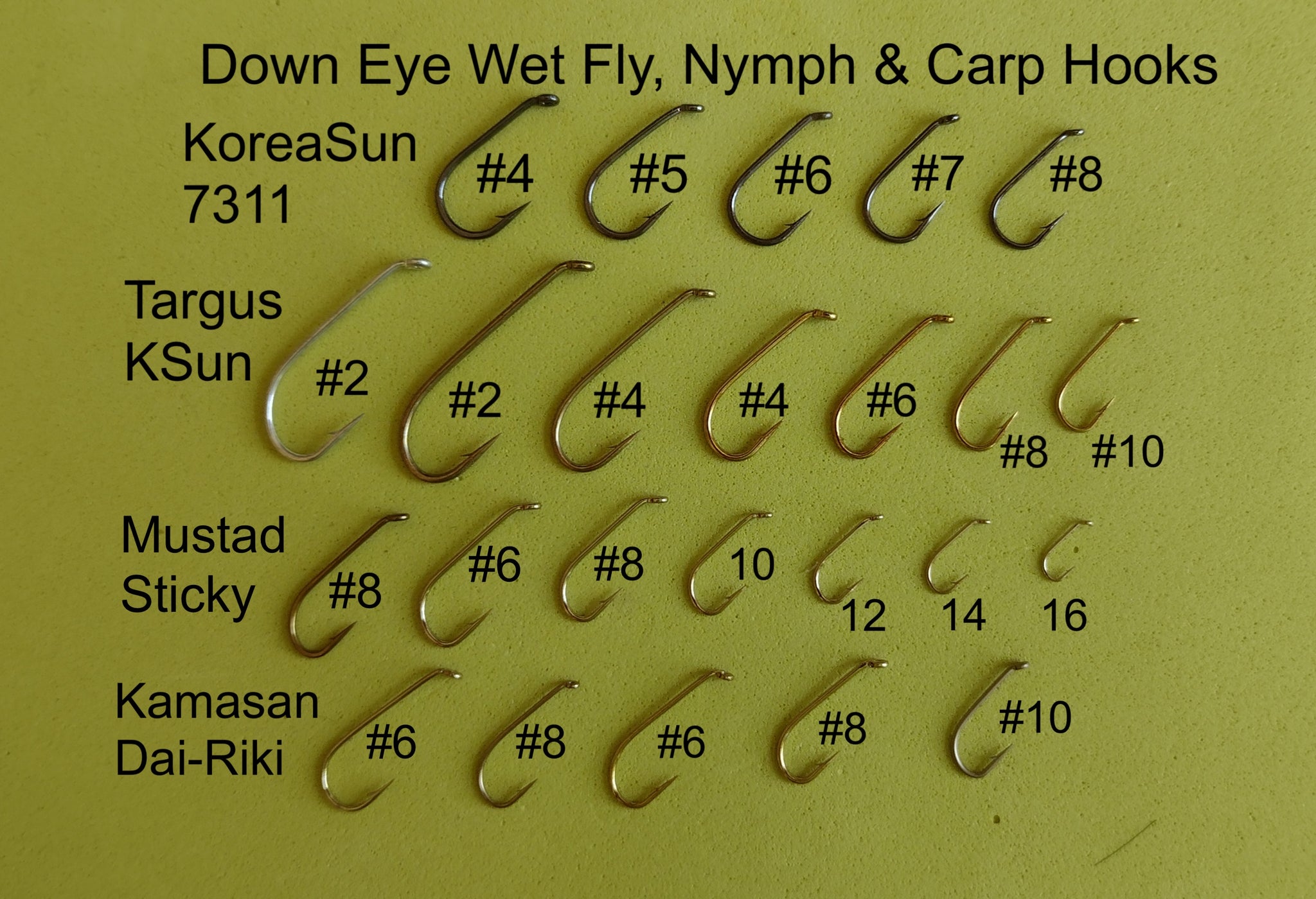 Fly Tying Hooks - Carp - Allen Fly Fishing
