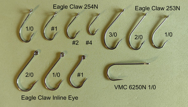 25 PACK EAGLE CLAW 3X STRONG SIZE #1 TREBLE HOOKS X SHORT NICKEL $4.99 -  PicClick