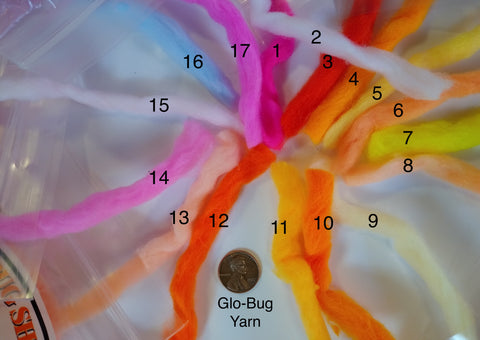 Glow Bug Yarn Color Chart