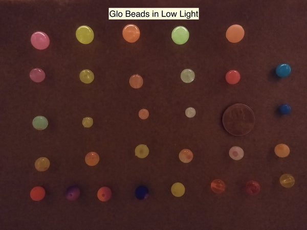 Glow Beads in low light