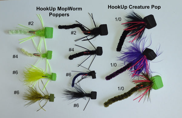 HookUp Weedless Mop Worm Poppers