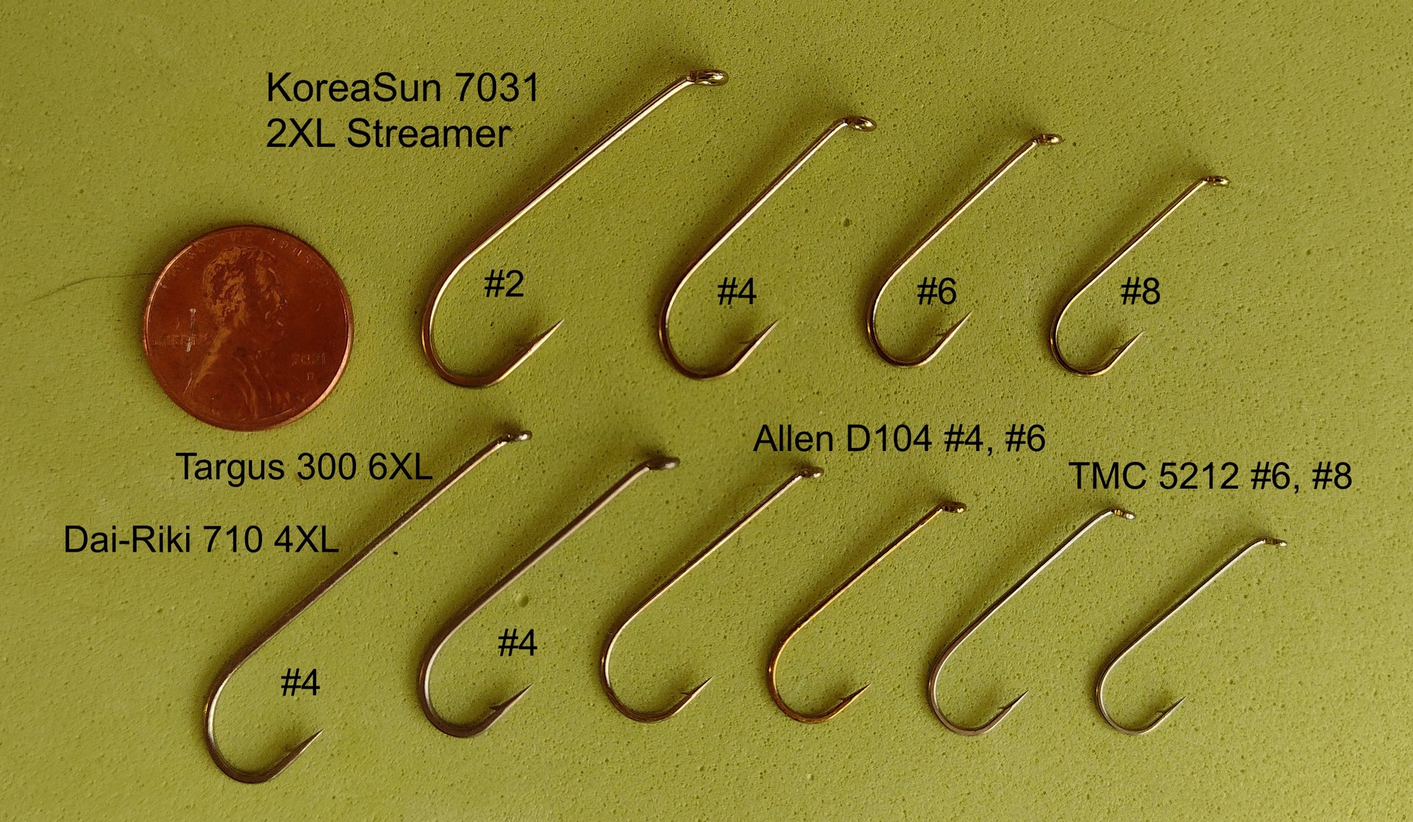 Streamer Hooks KoreaSun 7031 Extra Strong, 2X Long – Eggman Flies