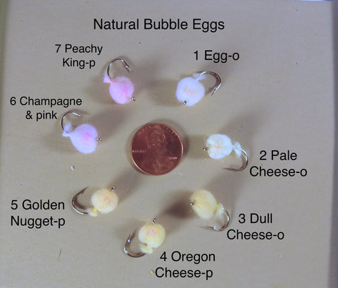 Bubble Egg Pattern Natural Colors #8, 6, 4