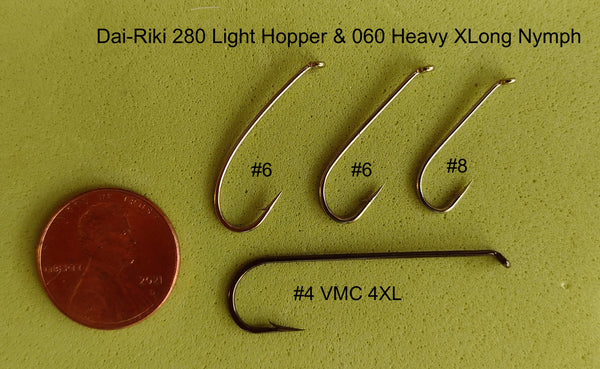 Dai-Riki XLong Nymph and Hopper Hooks