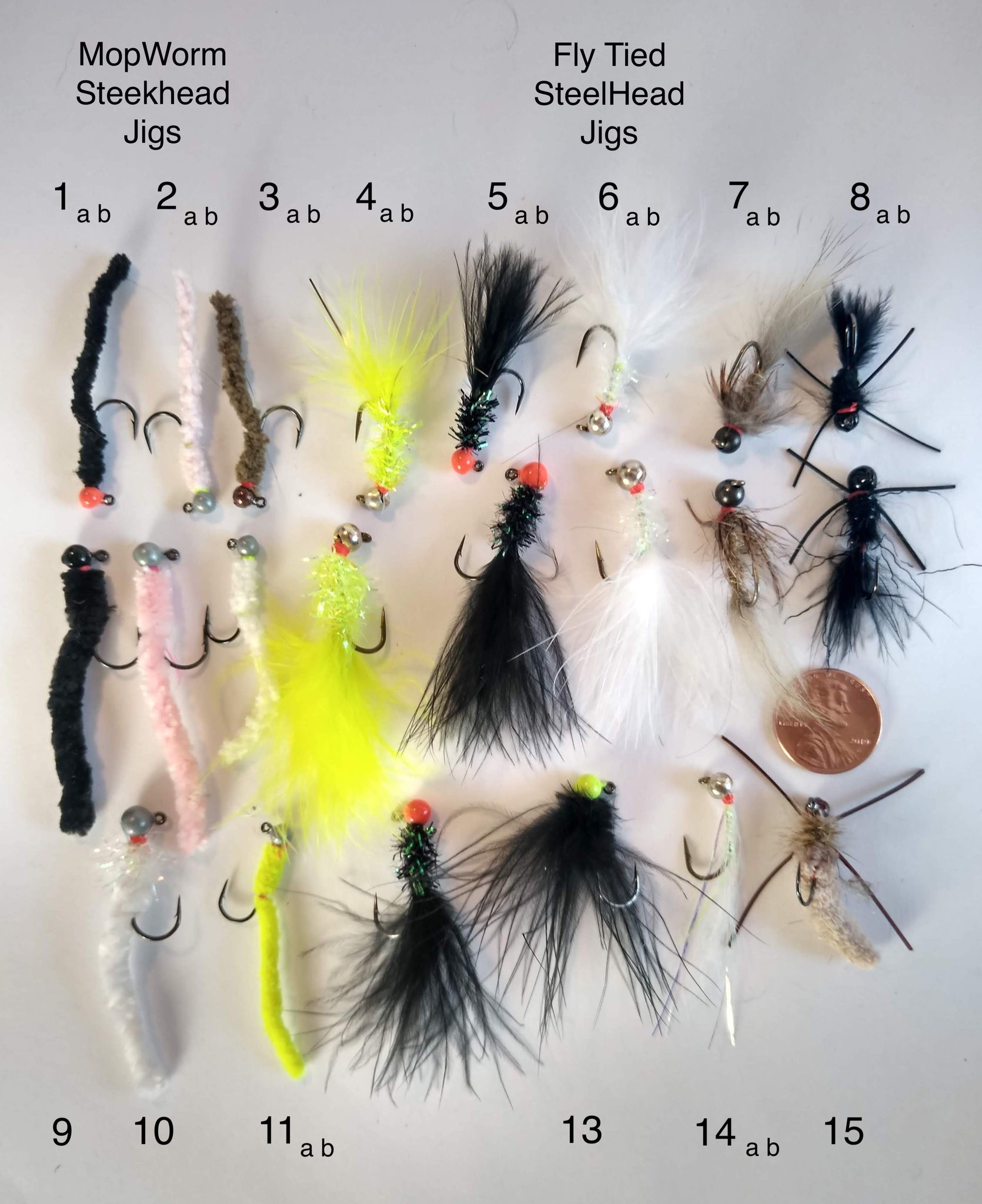Lot Of Fly Fishing Flies Jigs Feathers Salmon Trout Steelhead