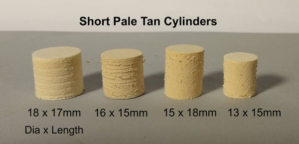 Short Tan Cylinders