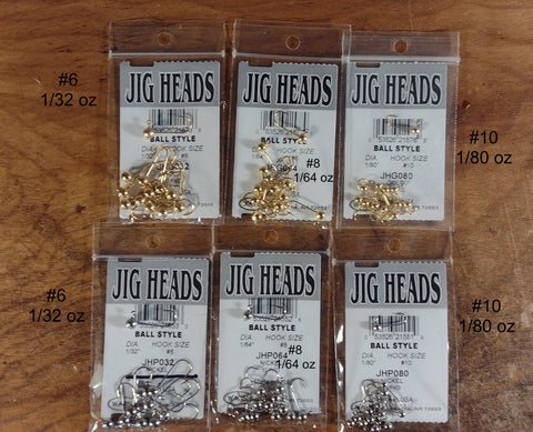 12packs Gold or Chrome plated Jig heads