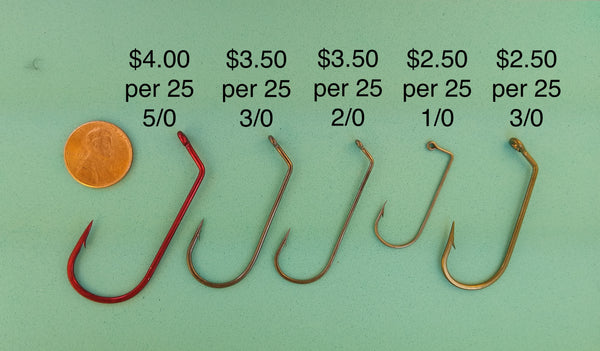 Big VMC Jig Hooks 1/0 to 5/0