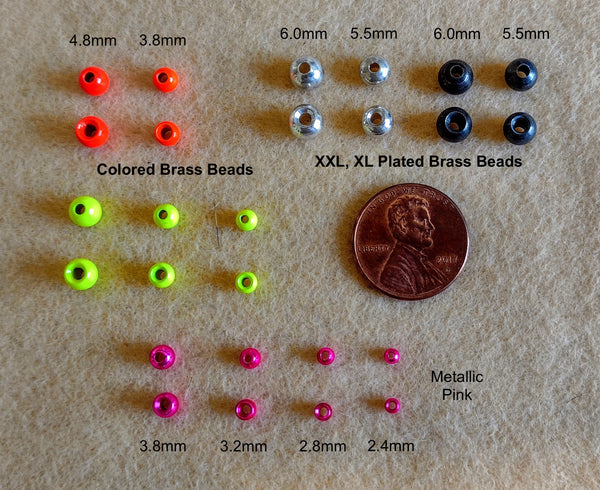 Colored and XL Brass Bead Heads